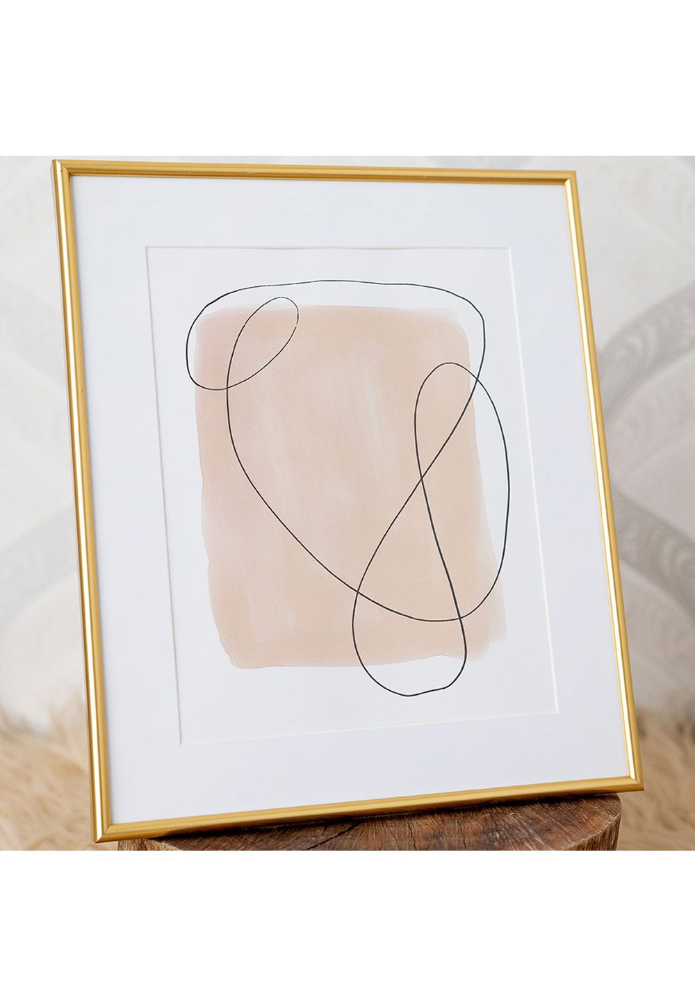 Porta retrato minimalista dourado 20x25 – Elegância para suas fotos