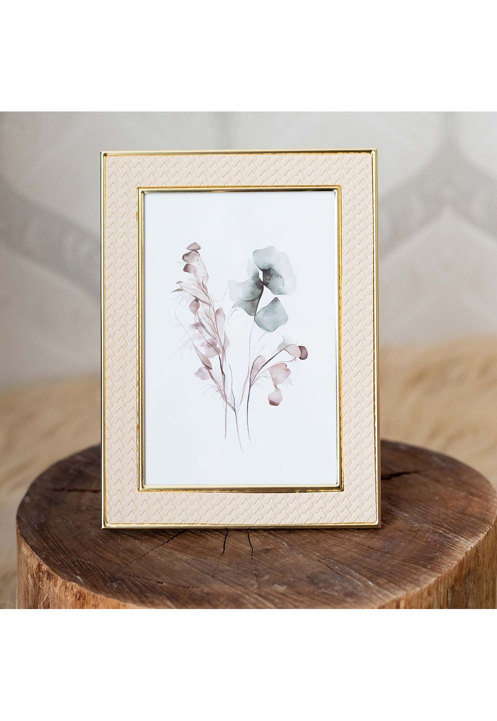 Porta Retrato com revestimento em Pu 10x15