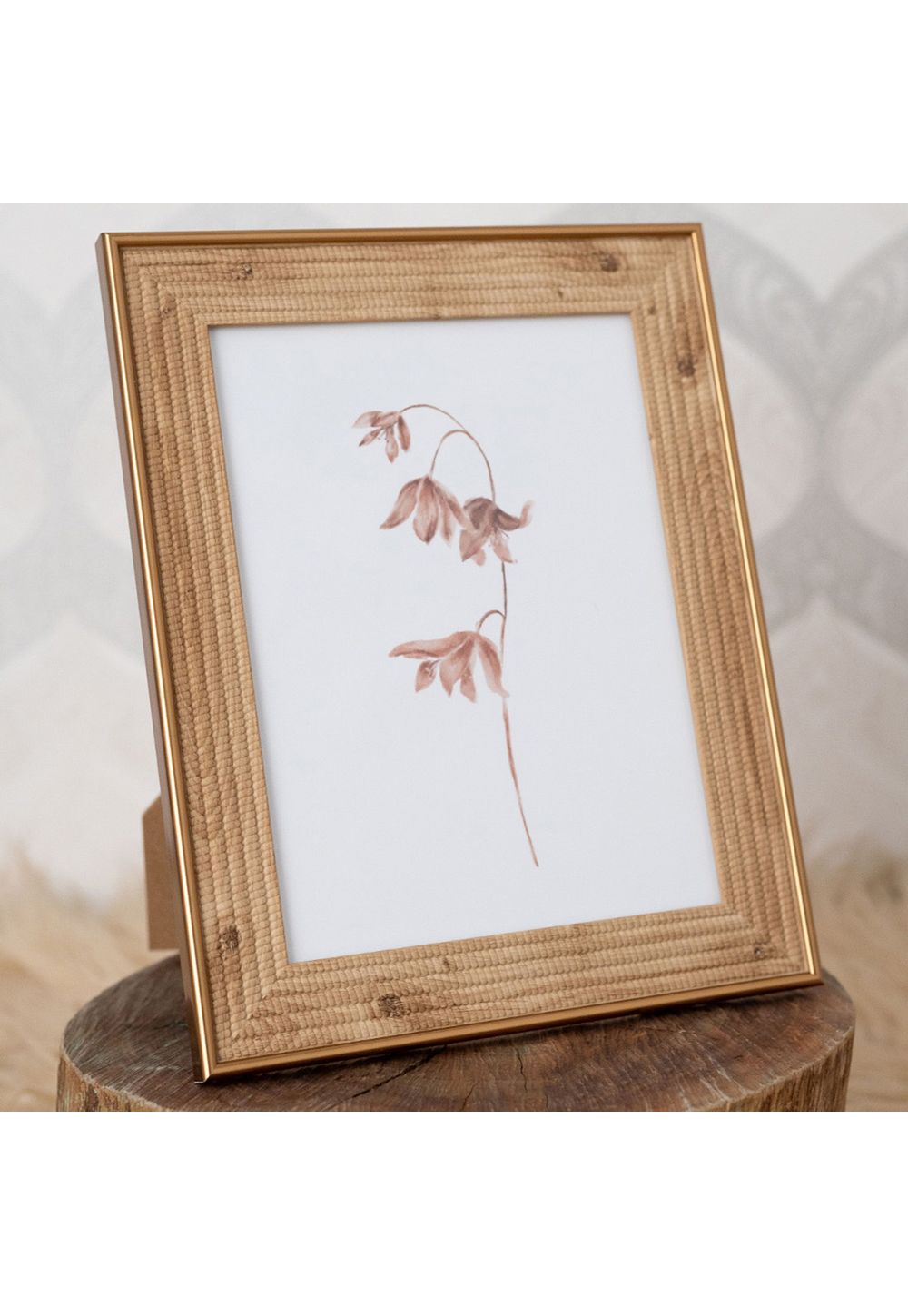 Porta‑Retrato Madeira Texturizado 10x15– Elegância com Relevo Natural