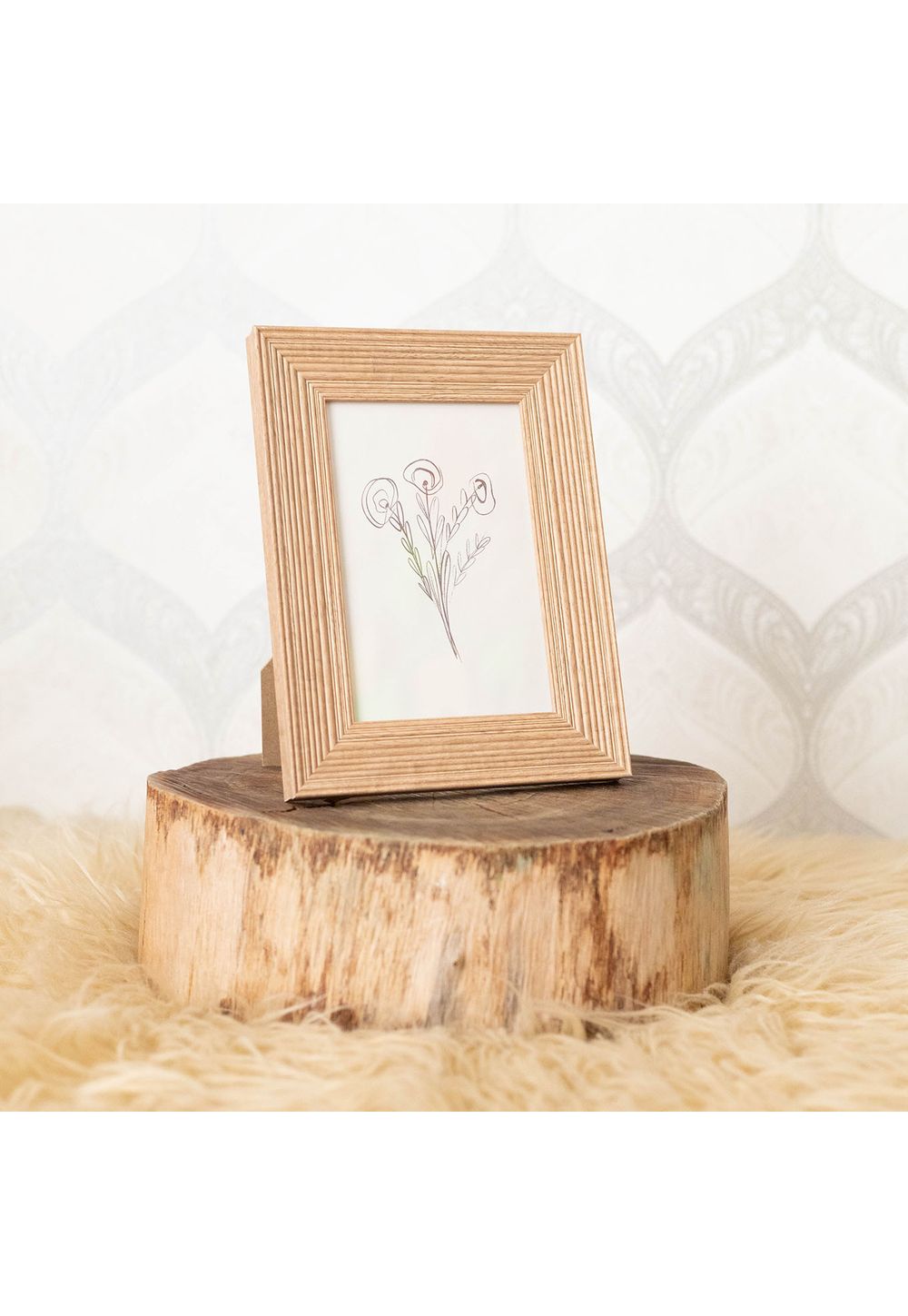 Porta Retrato Efeito Madeira 10x15