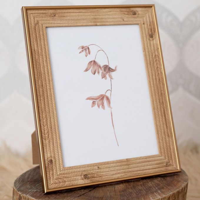 Porta‑Retrato Madeira Texturizado 10x15– Elegância com Relevo Natural - 1