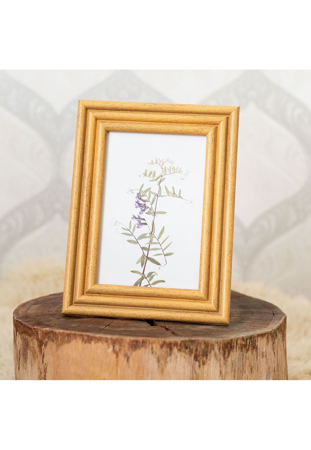 Porta-Retrato em Madeira Clara 10×15 – Elegância Natural para Suas Memórias